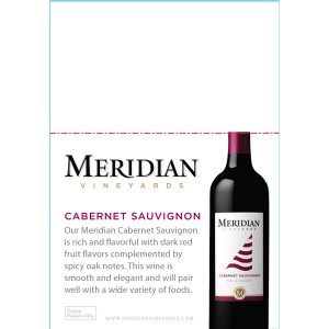 
        
        Meridian Shelf Talker - Cab. Sauv.        
      