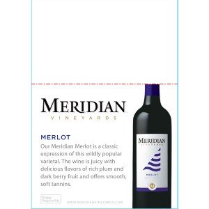 
        
        Meridian Shelf Talker - Merlot        
      