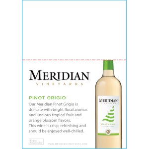 
        
        Meridian Shelf Talker - Pinot Grigio        
      