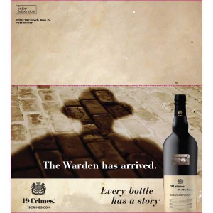 
        
        19 Crimes "The Warden has arrived" Shelf Talker         
      