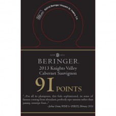 Beringer Accolade Necker - 2013 Knights Valley Cabernet Sauvignon, 91 pts, Wine & Spirits 02/2016