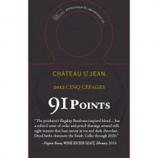 Chateau St. Jean Accolade Necker - 2012 Cinq Cépages, 91 pts, Wine Enthusiast 02/2016