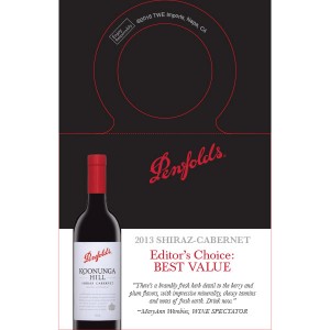 
        
        Penfolds Accolade Necker - 2013 Koonunga Hill Shiraz Cabernet, Best Value, Wine Spectator        
      