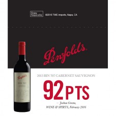 Penfolds Accolade Shelf Talker - 2013 Bin 707 Cabernet Sauvignon, 92 pts Wine & Spirits 02/2016