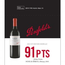 Penfolds Accolade Shelf Talker - 2012 St Henri Shiraz, 91 pts Wine & Spirits 02/2016
