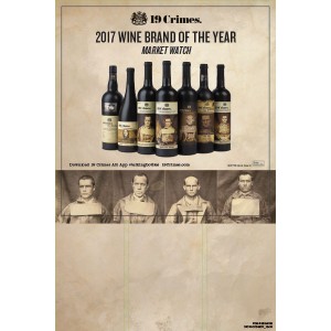 
        
        19 Crimes "2017 Wine Brand of the Year" Market Watch 12x18 Mini Case Card        
      
