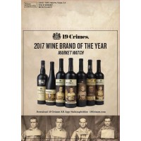 19 Crimes "2017 Wine Brand of the Year" Market Watch Promo Shelf Talker 