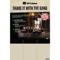 19 Crimes "Share it with the Gang" AR App 12x18 Mini Case Card