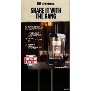 
        
        19 Crimes "Share it with the Gang" AR App 12x22.5 Case Card        
      