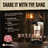19 Crimes "Share it with the Gang" AR App Floor Decal 24"x24"