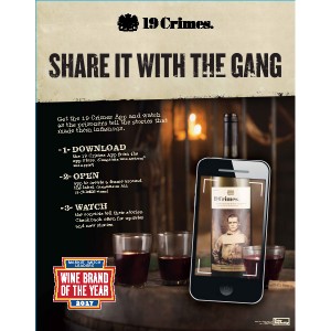 
        
        19 Crimes "Share it with the Gang" AR App Ironman Sign 22x28        
      