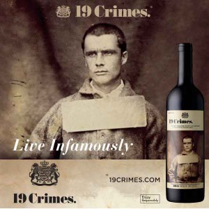
        
        19 Crimes "Live Infamously" Red Wine Case Card        
      