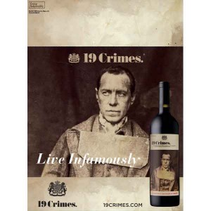 
        
        19 Crimes "Live Infamously" Cabernet Sauvignon Case Stack Card        
      