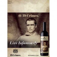 19 Crimes "Live Infamously" Red Wine Case Stack Card