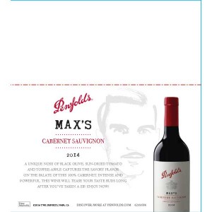 
        
        Penfolds Max's Varietal Shelf Talker         
      