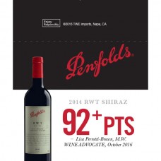 Penfolds 2014 RWT Shiraz, 92+pts Shelf Talker 