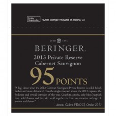 Beringer Accolade Shelf Talker - 2013 Private Reserve, 95 pts, VINOUS, October 2015