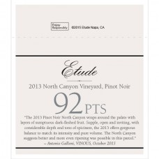 Etude Accolade Shelf Talker - 2013 North Canyon Pinot Noir, 92 points, VINOUS, October 2015