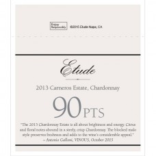 Etude Accolade Shelf Talker - 2013 Carneros Chardonnay, 91 points, VINOUS, October 2015