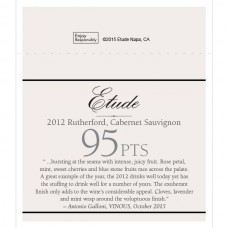 Etude Accolade Shelf Talker - 2012 Rutherford Cabernet Sauvignon, 95 points, Vinous, October 2015