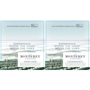 
        
        The Monterey Vineyards Experience Where the Coast Meets the Vines Double-Sided Shelf Talker         
      