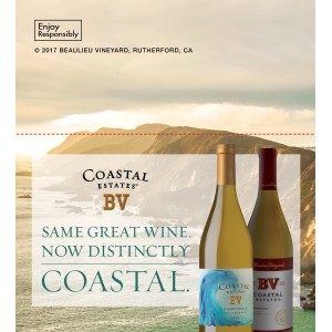
        
        BV Coastal Estates "Same Great Wine. Now Distinctly Coastal." Varietal Shelf Talker         
      