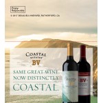 BV Coastal Estates "Same Great Wine. Now Distinctly Coastal." Varietal Shelf Talker 