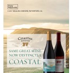 BV Coastal Estates "Same Great Wine. Now Distinctly Coastal." Varietal Shelf Talker 