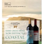 BV Coastal Estates "Same Great Wine. Now Distinctly Coastal." Varietal Shelf Talker 