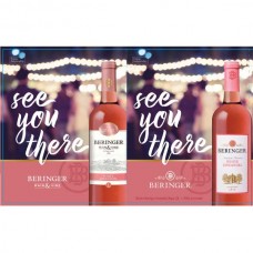 Beringer Main & Vine "See You There"  Double-Sided Bottle Topper 