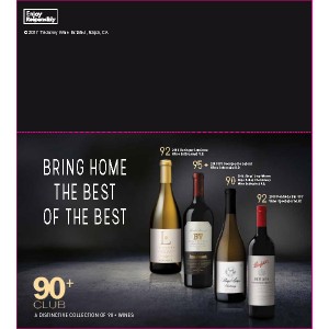 
        
        90+ Club - A Distinctive Collection of 90+ Wines F17 Spring Shelf Talker         
      