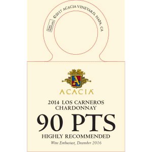 
        
        Acacia Los Carneros 90pts Wine Enthusiast Accolade Necker         
      