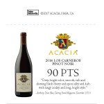 Acacia Los Carneros 90pts Accolade Shelf Talker