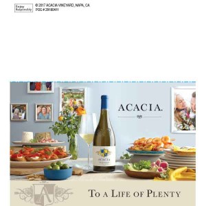 
        
        Acacia "To a Life of Plenty" Varietal Shelf Talker        
      