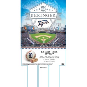 
        
        Beringer Baseball Detroit Tigers Promo Case Card 12x22.5, Valid 4/2/18 - 10/1/18        
      