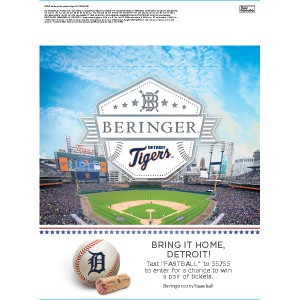 
        
        Beringer Baseball Detroit Tigers Promo Case Stack Card, Valid 4/2/18 - 10/1/18        
      