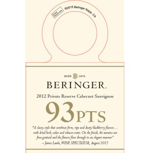
        
        Beringer Accolade Necker - 2012 Private Reserve Cabernet Sauvignon, Wine Spectator August 2015        
      