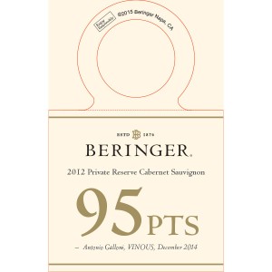 
        
        Beringer Accolade Necker: 2012 Private Reserve Cabernet Sauvignon, 95 Points Vinous Dec. 2104        
      