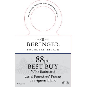 
        
        Beringer Founders' Estate Sauvignon Blanc 88pt Accolade Necker        
      