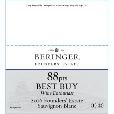 Beringer Founders' Estate Sauvignon Blanc 88pt Shelf Talker