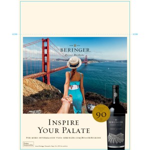 
        
        Beringer Knights Valley Cabernet Sauvignon Case Stack Card, "Inspire Your Palate"        
      