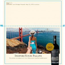 Beringer Knights Valley Cabernet Sauvignon Shelf Talker, "Inspire Your Palate"