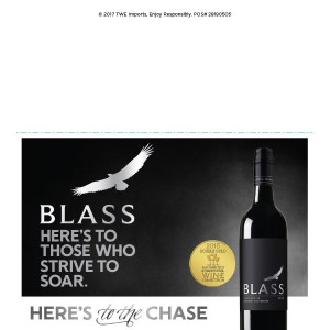
        
        Blass 2015 Double Gold Cabernet Sauvignon Shelf Talker         
      