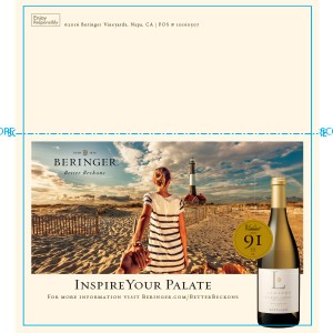 
        
        Beringer Luminus Chardonnay Shelf Talker, "Inspire Your Palate"        
      