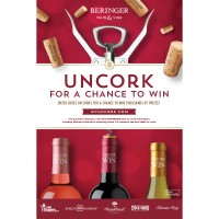 Beringer Main & Vine Uncork & Win 12x18 Mini Case Card - Expiration 06/30/18