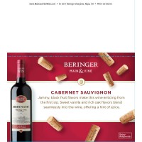 Beringer Main & Vine Cabernet Sauvignon Uncork & Win Shelf Talker - Expiration 06/30/18 