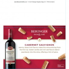 Beringer Main & Vine Cabernet Sauvignon Uncork & Win Shelf Talker - Expiration 06/30/18 