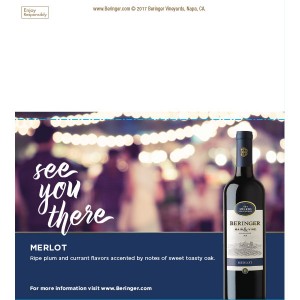 
        
        Beringer Main & Vine "See You There" Chenin Blanc Shelf Talker         
      