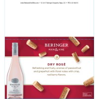 Beringer Main & Vine Rose Uncork & Win Shelf Talker - Expiration 06/30/18 
