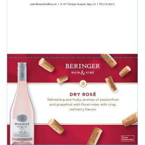 
        
        Beringer Main & Vine Rose Uncork & Win Shelf Talker - Expiration 06/30/18         
      